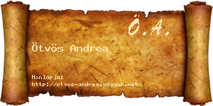 Ötvös Andrea névjegykártya